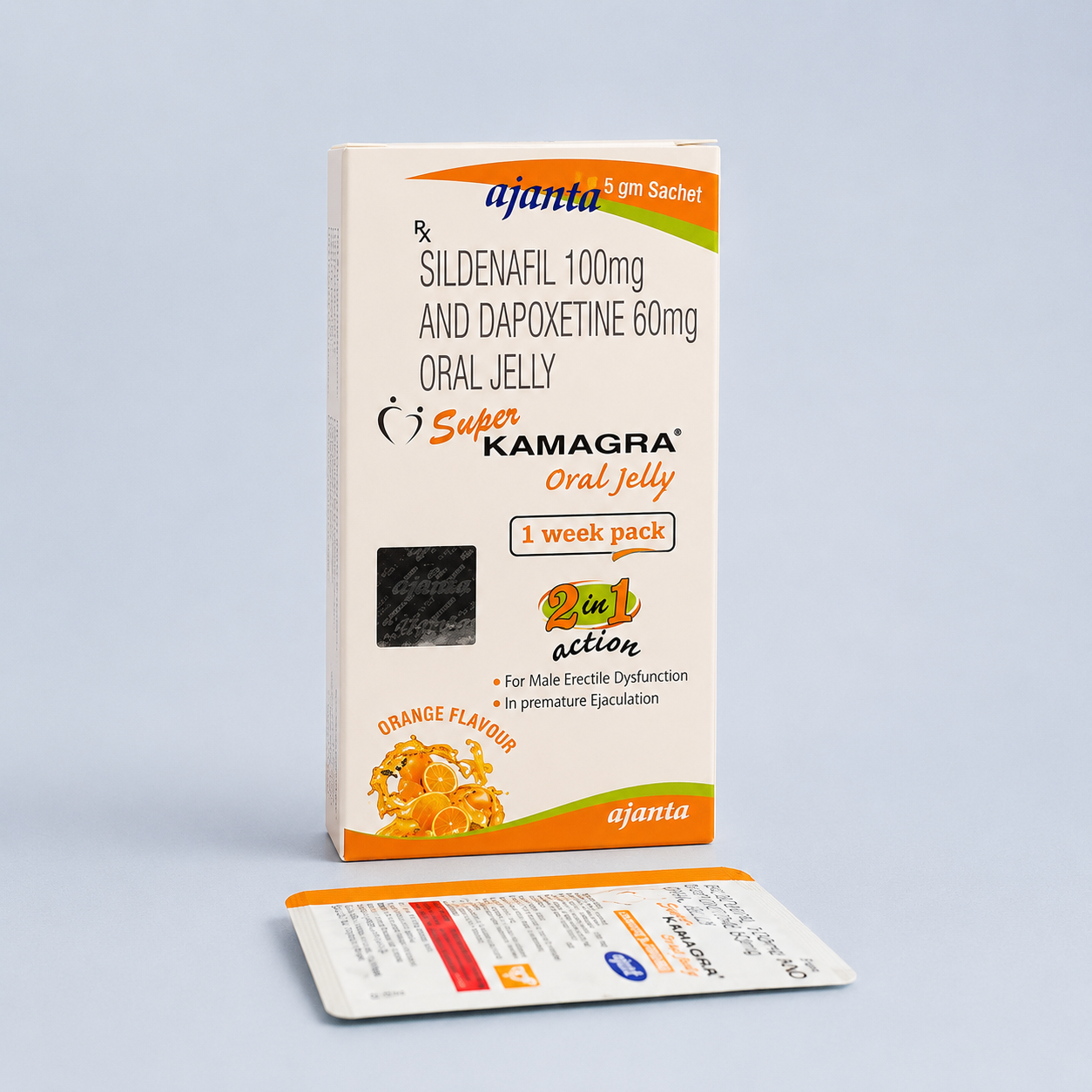 SUPER KAMAGRA ORAL JELLY - envase y producto, imagen 1