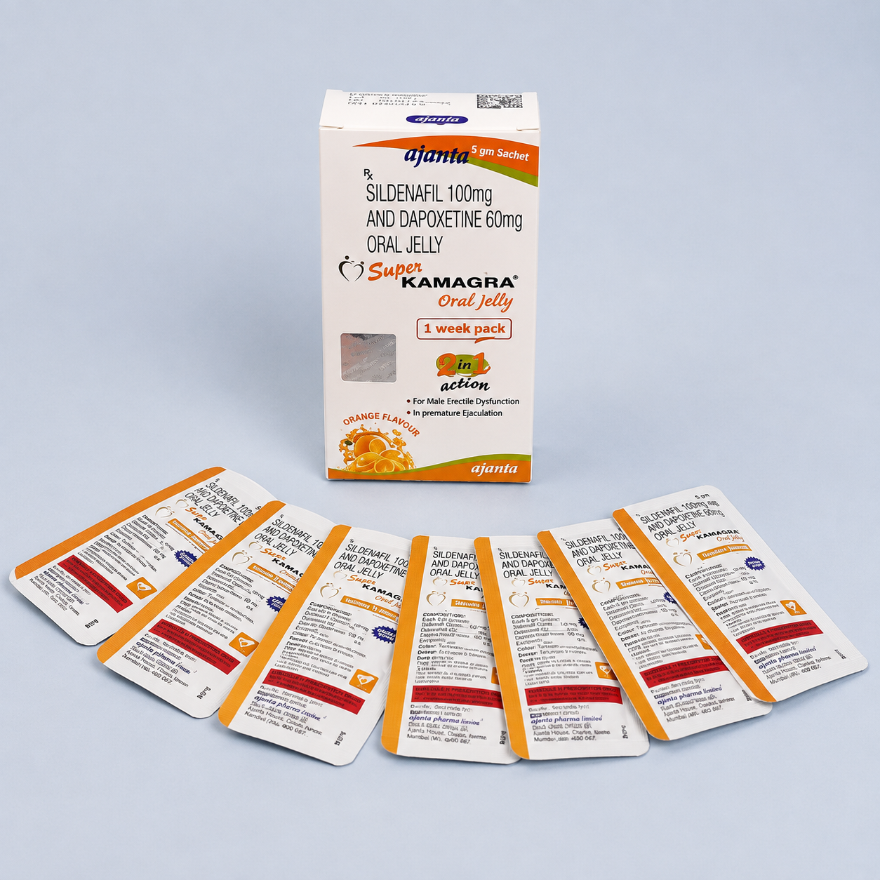 SUPER KAMAGRA ORAL JELLY - envase y producto, imagen 2